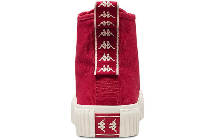 Men's Sneakers Kappa High top Skateboard Shoes Unisex Dark Red