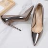 Ladies Stiletto Shoes Pointed Toe Sexy Catwalk Banquet 12cm Heel WZ