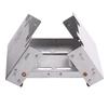 Outdoors Portable Solid Alcohol Fuel Folding Furnace Mini Picnic Burner Galvanized Iron Camping Stove Cooking Camping Equipment