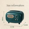 New Retro Radio Model Tissue Box Desktop Paper Holder Vintage Dispenser Storage Napkin Case Organizer Wet Wipes Decoration Boxes