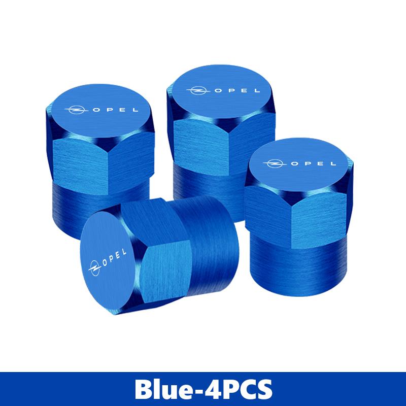 For Opel 4Pcs Car Styling Alloy Wheel Tire Valve Cap Stem Cover Protect Accessories Insignia Corsa Zafira Mokka Grandland MOVANO qgi057