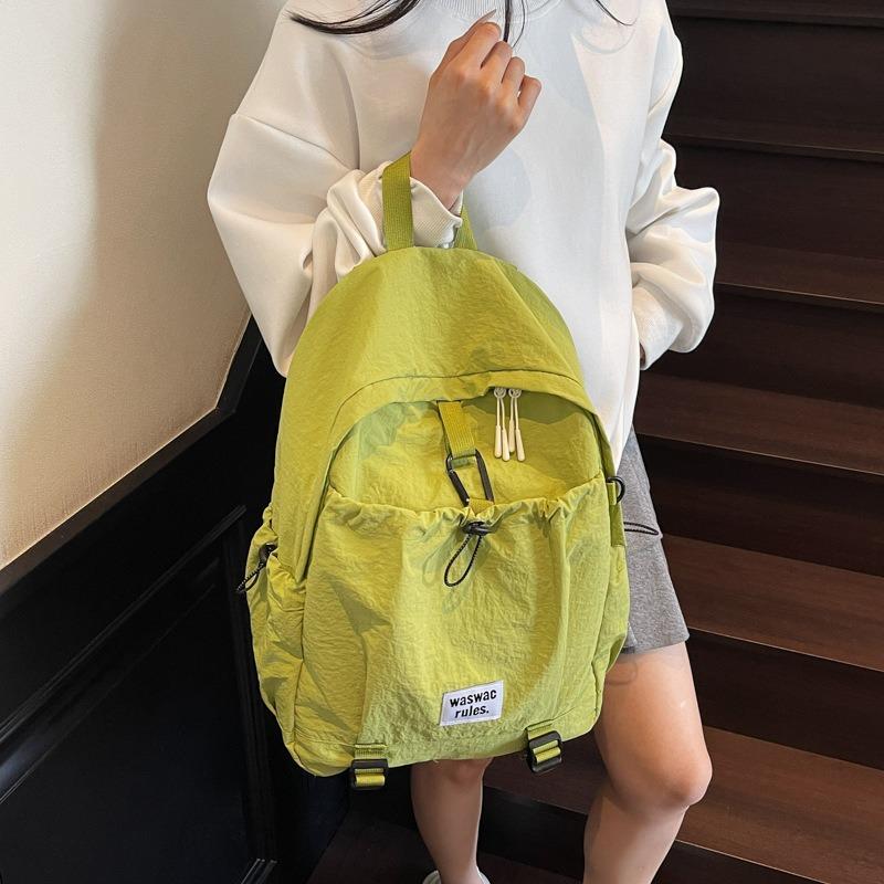 Canvas Backpack Women's New Large-capacity Leisure Student Class Schoolbag Nylon Mountaineering Bag Travel Backpack