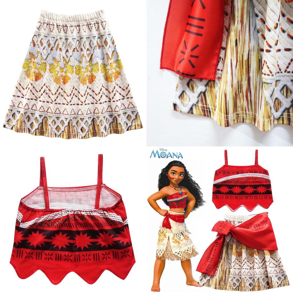 Moana Princess Outfit For Kids Girls Cosplay Costume Fancy Dress Gift