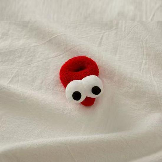Autumn Winter Cute Big Eyes Ponytail Hair Tie - Candy Color High Elastic Hair Ring Accessory