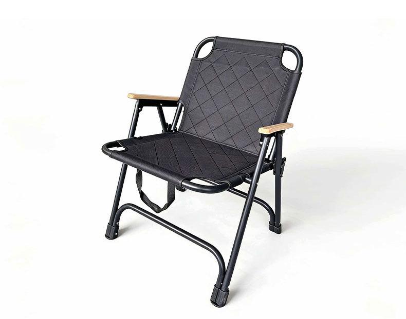 Kermit Outdoor Folding Chair - Padded, Lightweight, Portable Camping & Beach Seat чёрный