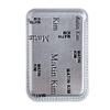 MATIN All-Over Logo Magnetic Card Wallet – Black / Silver / Khaki