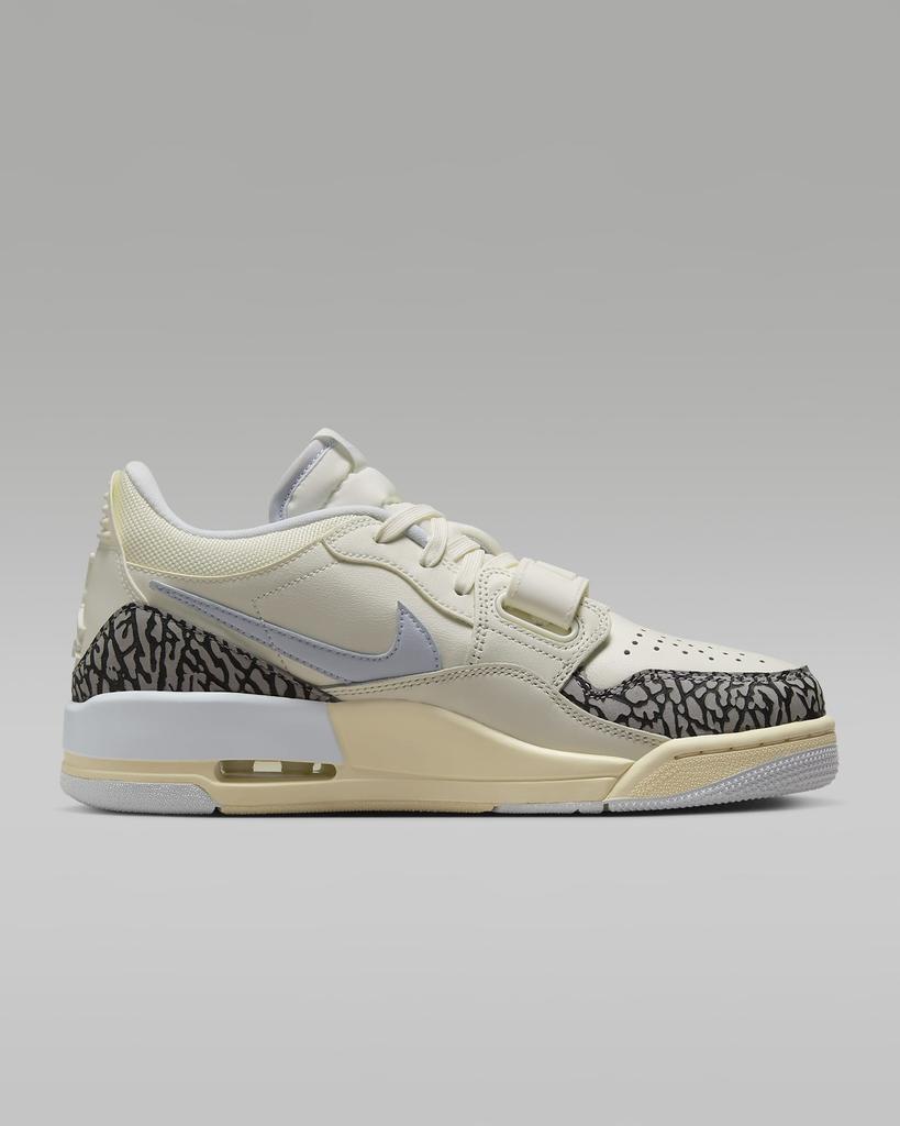 FQ7827-101 Nike Air Jordan Legacy 312 Low Sail Cement Grey Black Footba (Women's