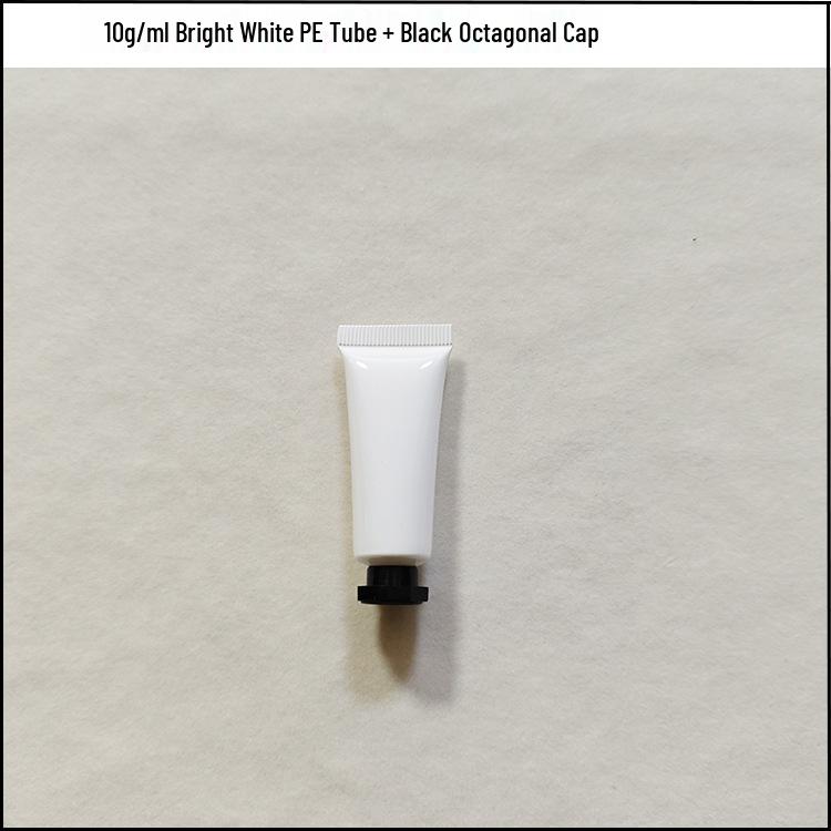 In Stock 10g Eye Cream Empty Tube - Milky White Refillable Skincare Cosmetics Packaging 