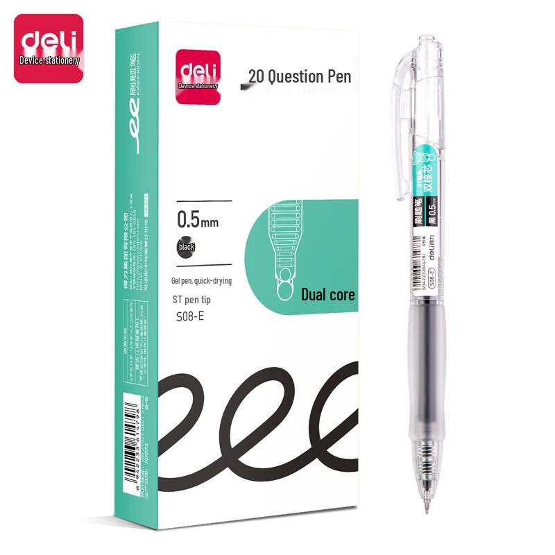 Deli Quick-Dry Retractable Gel Pen