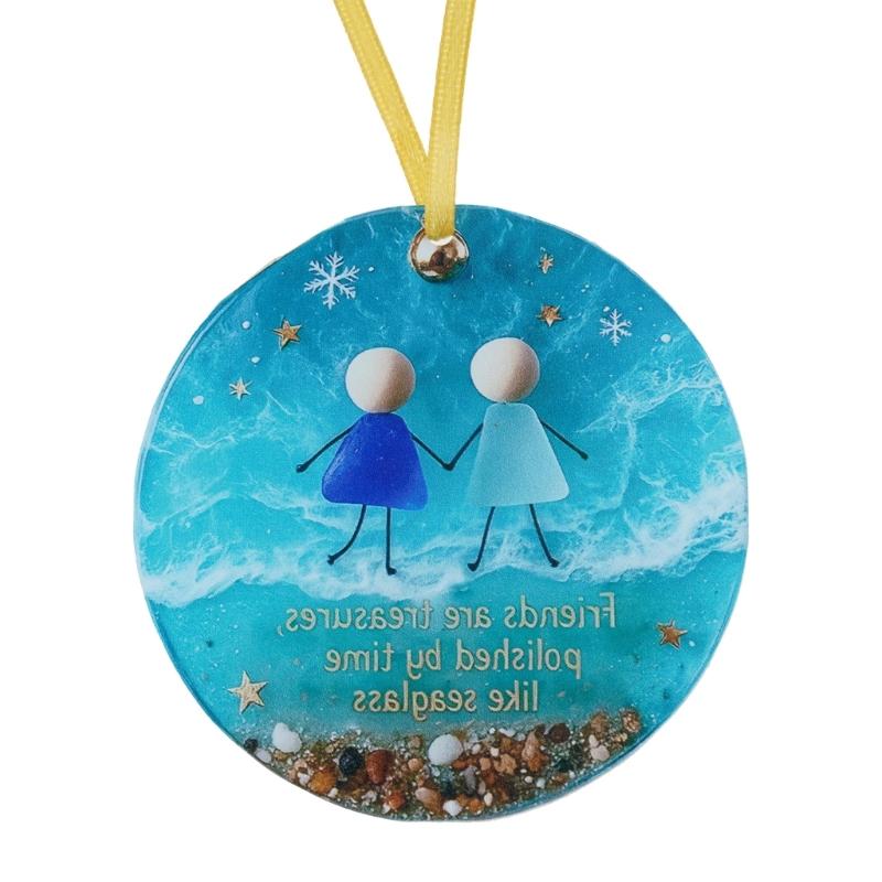 User Friendly Recyclable Shatterproof Acrylic Christmas Bell Ornament For Festival Decorations Safe For Kids And Pet