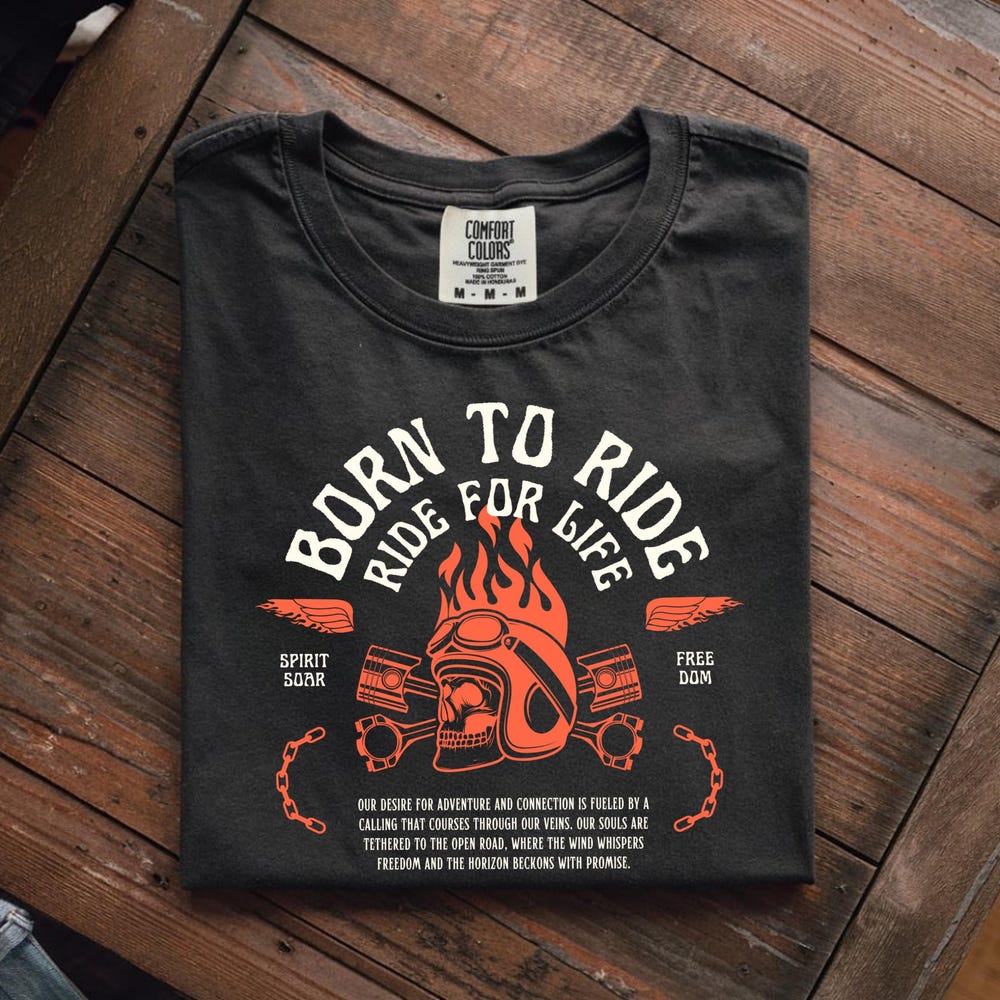 Born To Ride Ride for Life Shirt, Motorcycle shirt, Motorcycle Lover Shirt , Motorcycle Gift, Motorcycle Biker Gift XXXXL