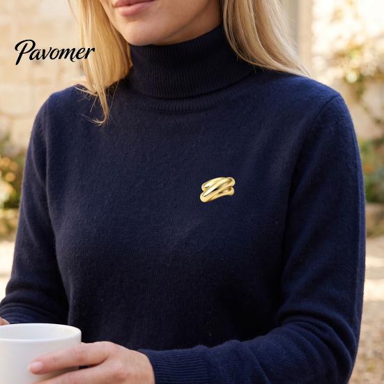 Daily Wear Brooch Minimalist Arched for Men Women, Golden Silver Alloy Lapel Pin Pin, Decorative Accessory Coats Dresses Suits Sweaters Anti Oxidation