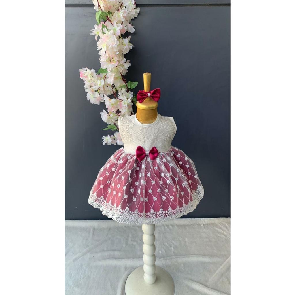 Baby Girl 4 Piece Mevlt Dress, Baby Girl Gift Lace Princess Dress