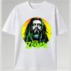 Speler Rob Zombie Polyester Shirt Horror Stijl USA Concert Tour Punk Grafische T-shirts Rock Band T-shirt Schedel Pentagram Ontwerp