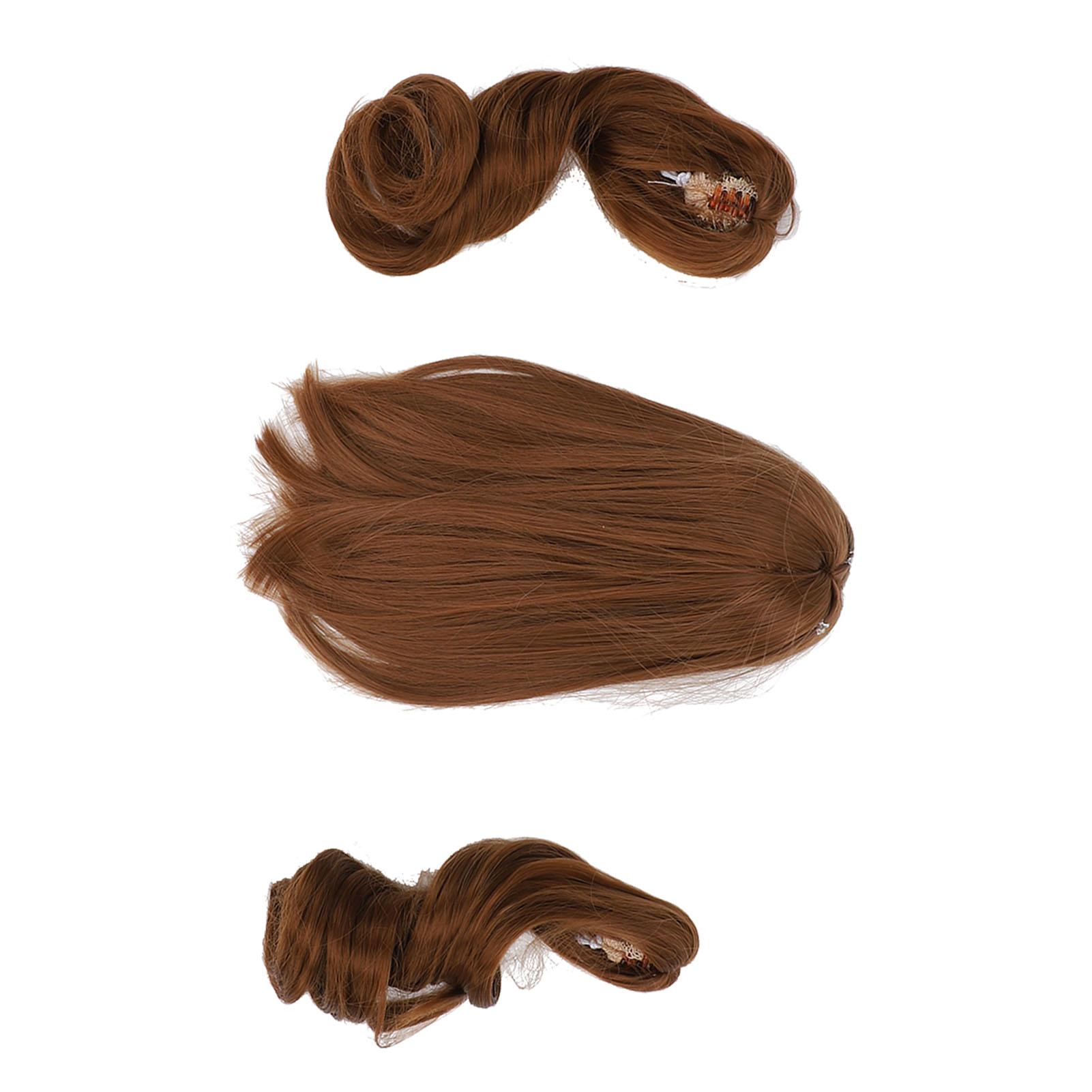 

16 париков для кукол с двумя хвостиками, мягкие шелковые, удобные на ощупь, легкие в укладке, шарнирные кукольные волосы