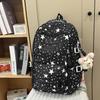 Schoolbag Japanese school bag ins niche high value fresh and sweet star backpack junior high school girls make-up bag