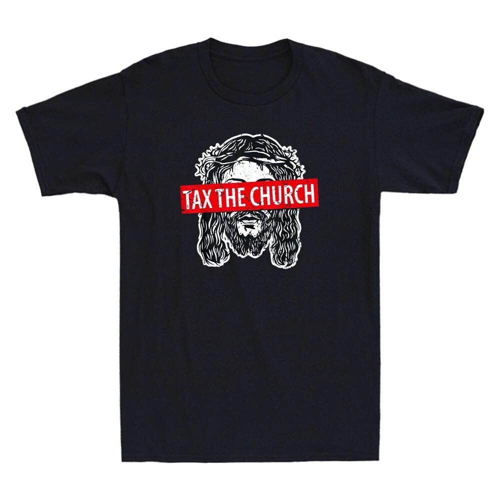 Tax The Church Anti Religion Atheism Atheist Secular Funny Vintage Men s T-Shirt M