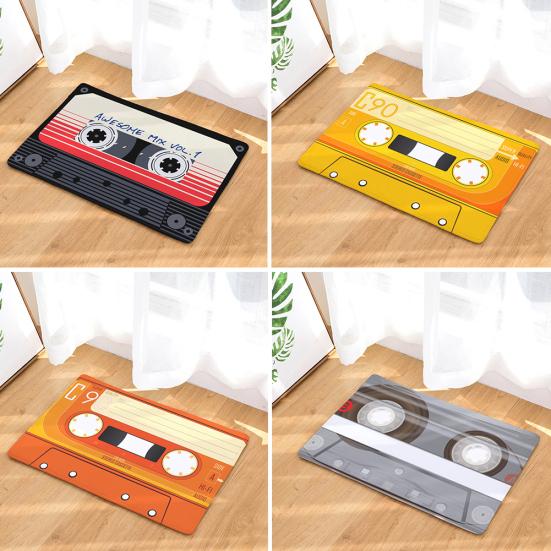 

Классическая лента, фланелевый нескользящий водопоглощающий коврик для двери, ковер, домашний декор для пола