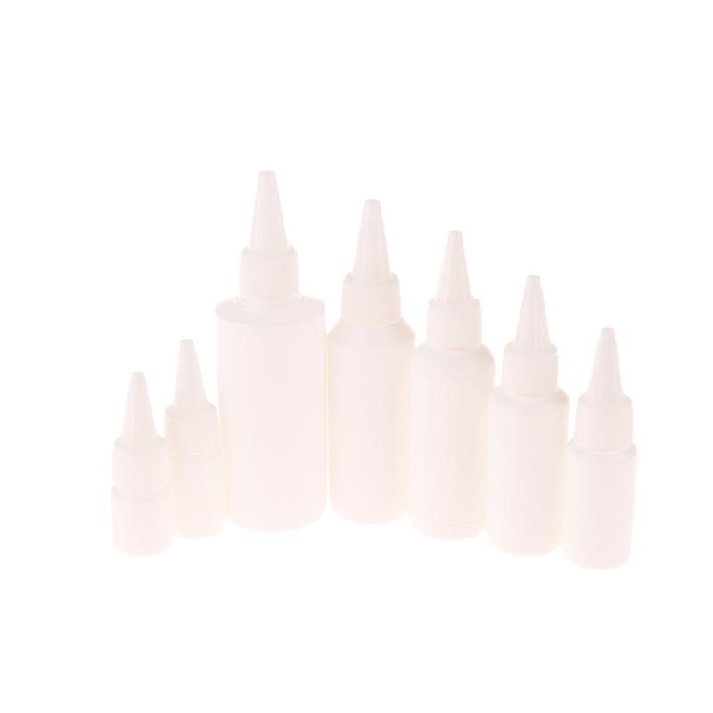 5/10/20/30/50/60/100Ml White Squeeze Dropper Empty Bottle With Screw Cap Eyes Liquid Ink Oil Dropper Paint Pigment Bottles