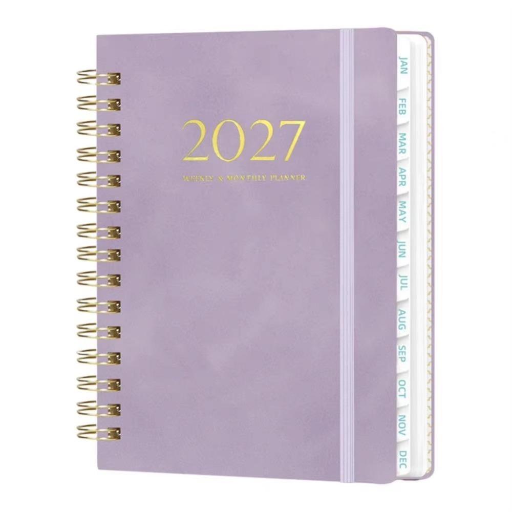 Thick Pages 2027 Weekly Planner Lightweight Spiral Planner 365-day Schedule Notebook  Work