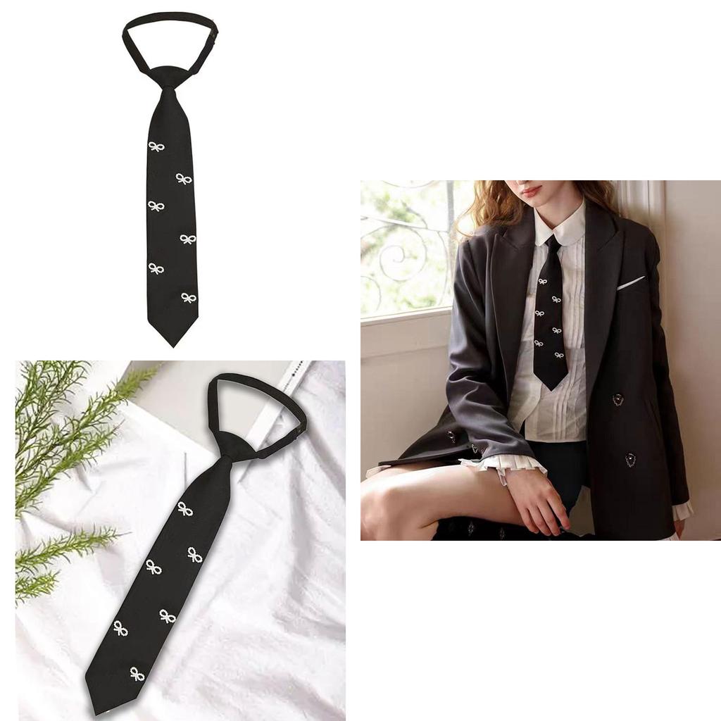 Vintage French Style Polyester Bowtie With Pearl Embellishments For Women Daily Wear