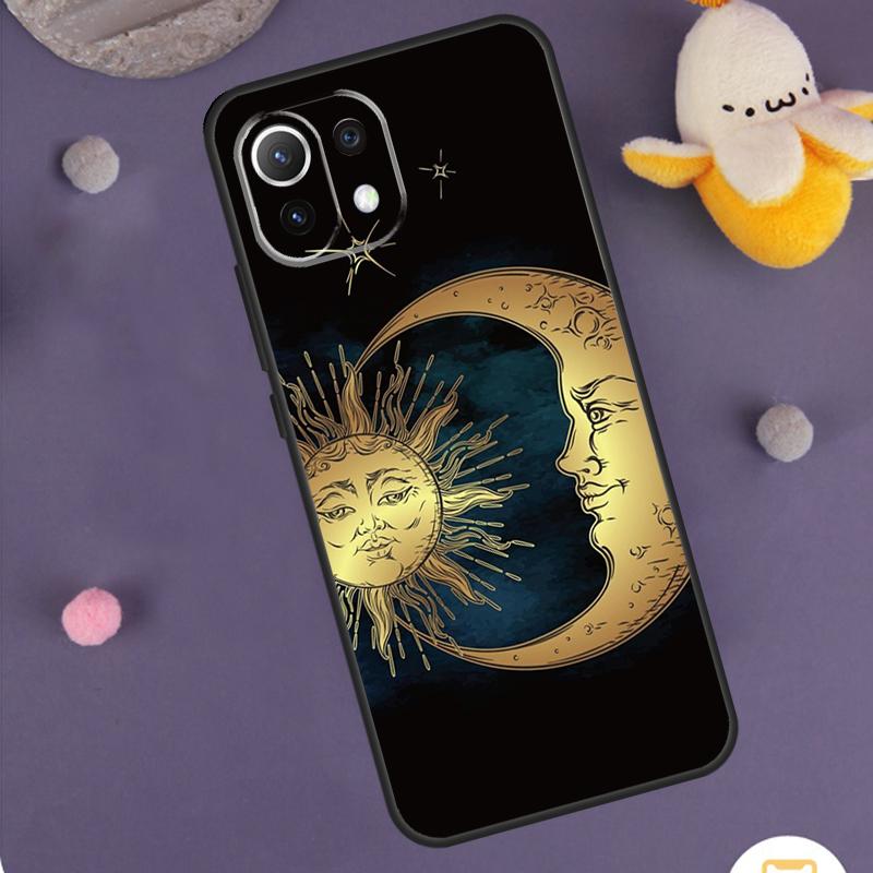 SUN AND MOON Mystic Zodiac Case For Xiaomi 14 15 Ultra 13T 14T 15T 17 Pro Max POCO F5 F6 F7 X5 X6 X7 Pro F8 Ultra Cover