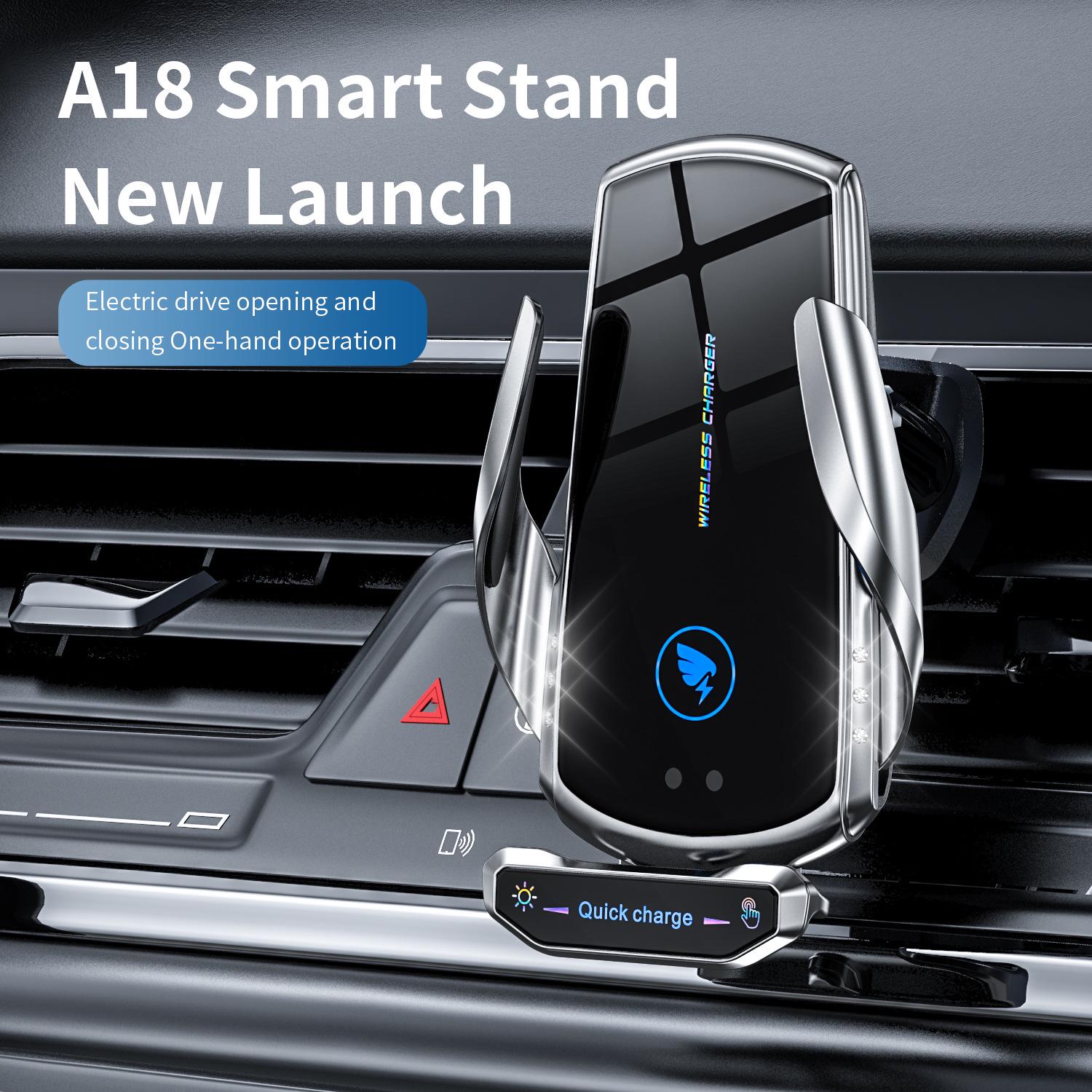 

Astree 2025 Wireless Car Charger & Navigation Phone Holder with Automatic Sensor for Apple Devices