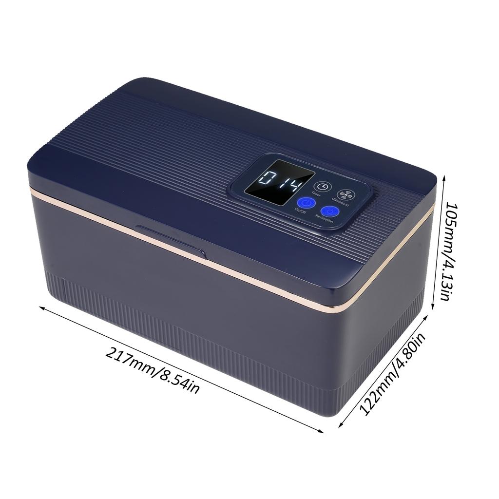 Ultrasonic Jewelry Cleaner 600ML UV Household Ultrasonic Cleaner 43KHz Portable Ultrasound Cleaner