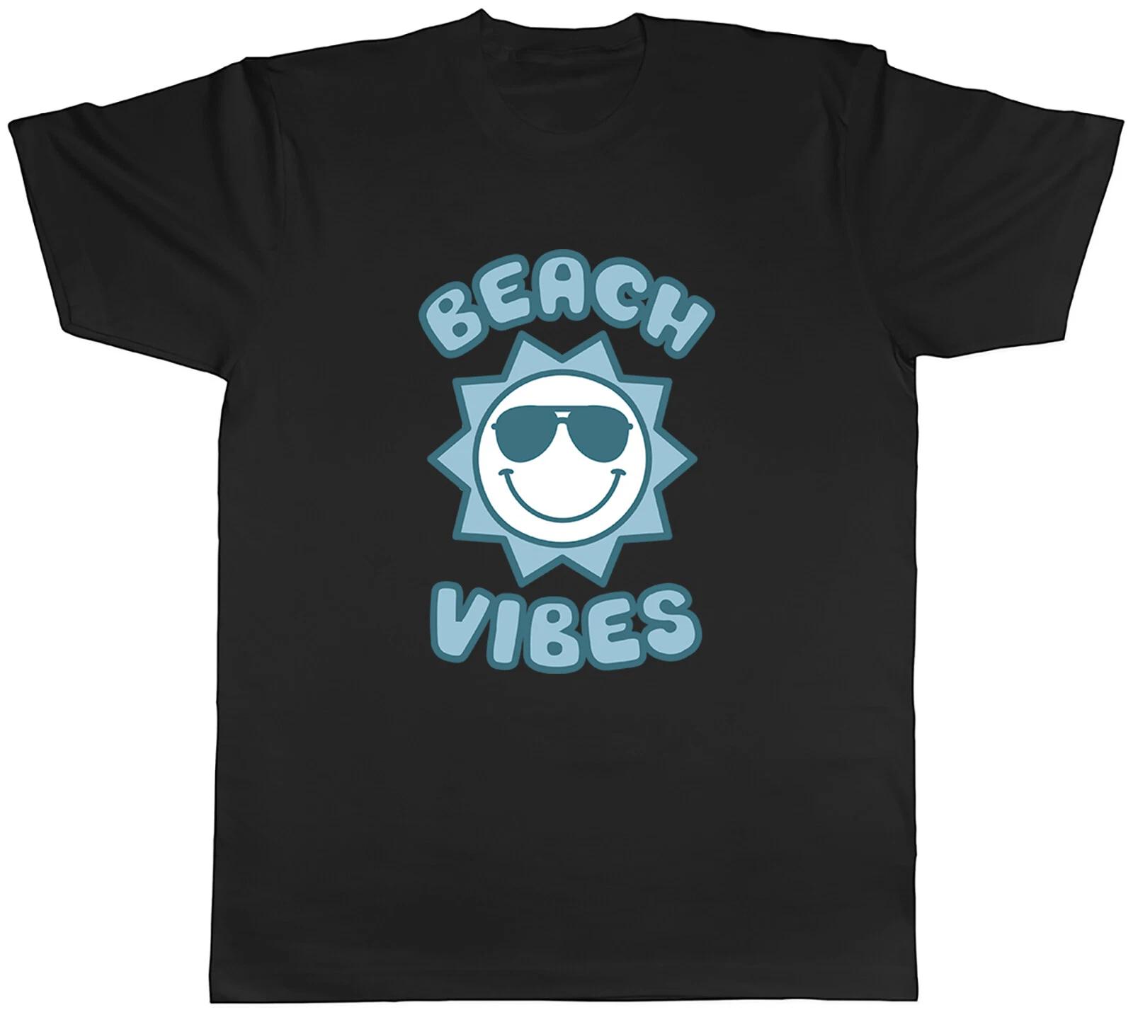 Beach Vibes Mens T-Shirt Summer Holiday Vacation Unisex Tee Gift S