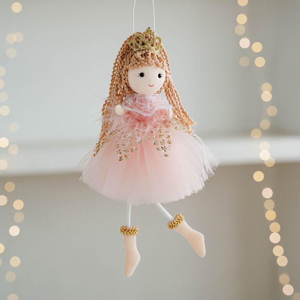 

Soft Christmas Dress Girl Pendant Cartoon Xmas Tree Pendant Children Gifts