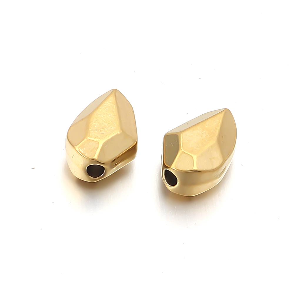 5-10pcs Irregular Gold Color Stainless Steel Beads for Jewelry Making Meteorite Beads Spacer Beads DIY Bracelet Necklace
