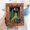 Wall Hanging Silicone Moon Wolf Epoxy Resin Mould for Valentines Day Home Decor