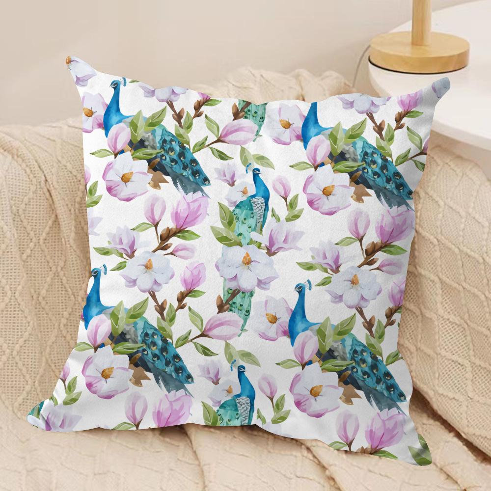 minimalist floral Art Cushion Cover Soft Plush Fabric DoubleSided Printed Cushion Covers for All Seasons Modern HomeDecor Gift