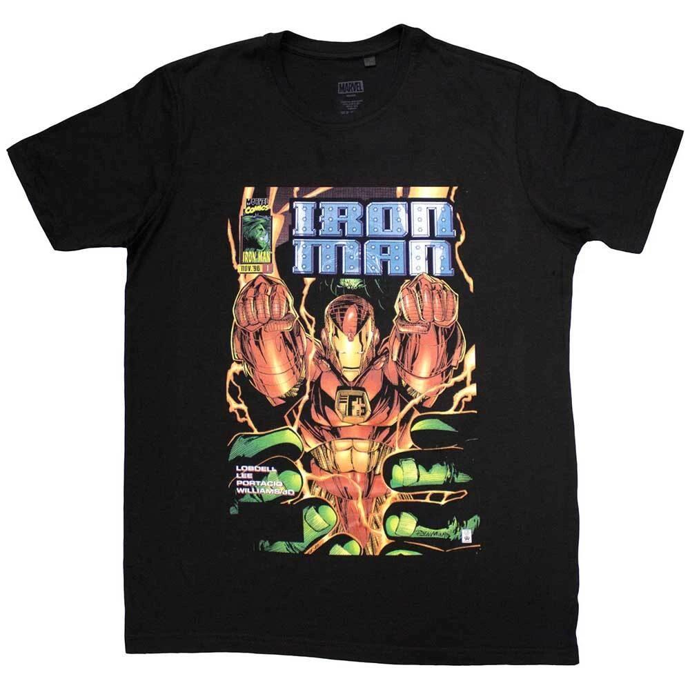 Marvel Comics Unisex T-Shirt: Iron Man Fist Comic Cover (X-Large) 4XL