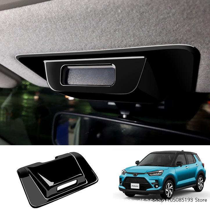 For Toyota Raize Interior Modification Safety Belt Check Panel Decorative Bright Frame Sticker