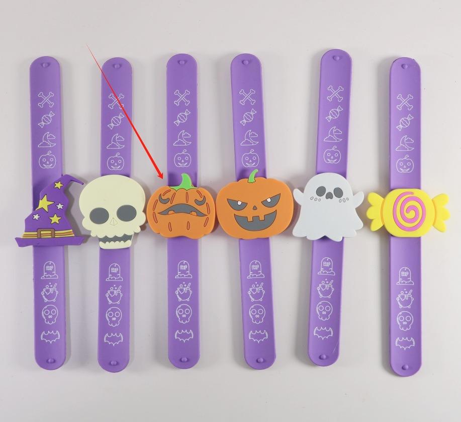 Cartoon Halloween Snap Bracelet for Kids - Creative and Fun Party Decoration