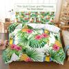 Quilt Duvet Cover Bedding Set Pillowcase Linens Green Plant 3D Queen King Size Double Bed Full Single 220x240 200x200 Bedroom