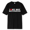 Retro Creative Letter Prints for Men and Women Cropped Sleeves