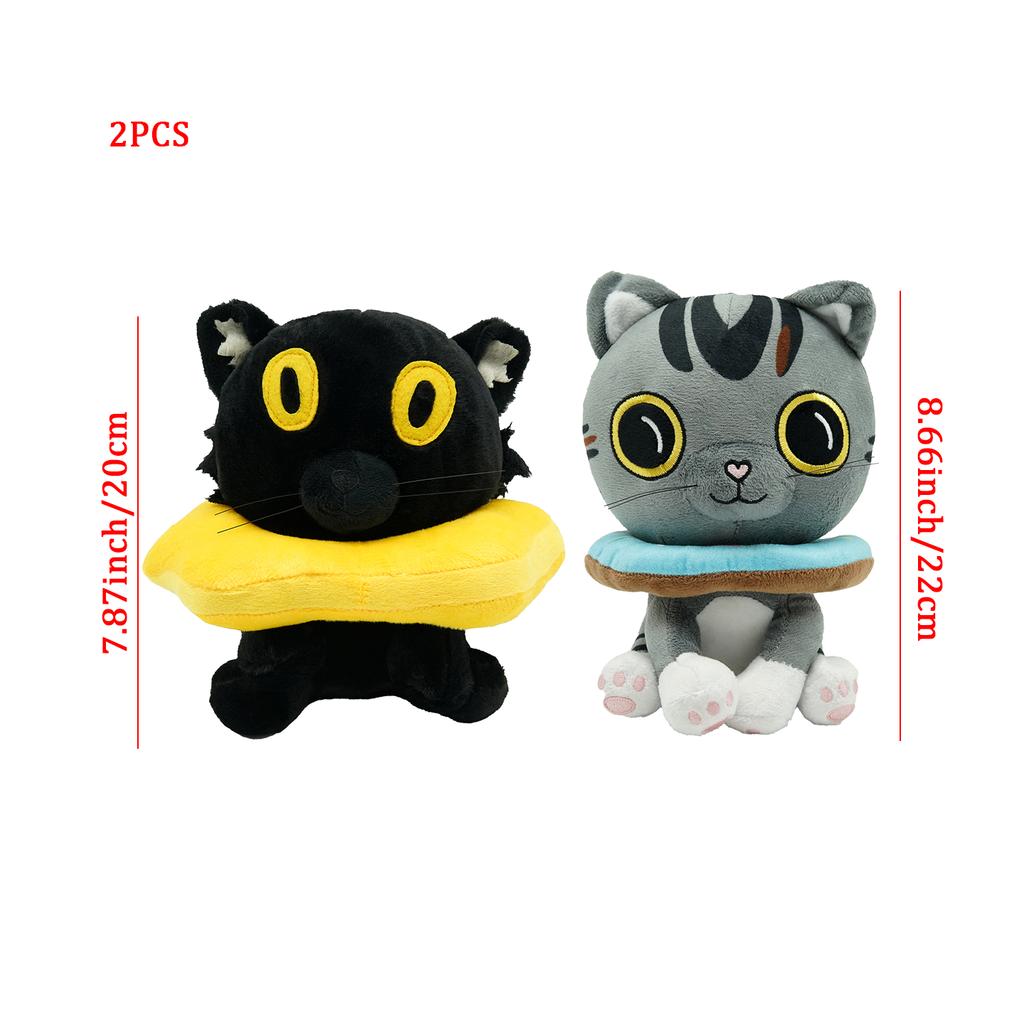 Neu eingetroffen Süß Weich 20cm Ralph und Bella Plüschtier Stofftier Cartoon Katze Plüsch Heimkomfort Kissen Kissen Geschenk Puppe Kinder Mädchen