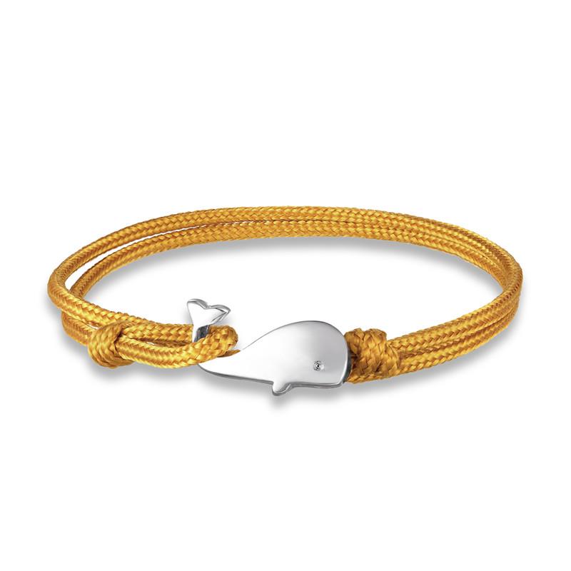 Beach Vacation Tiny Whale Tail Bracelet Couple Men Women 550 Paracord Jewelry Wrap Metal Hooks Summer