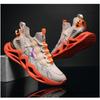 Large Size Men's Shoes New Men's Casual Sports Shoes Fly-woven Breathable Running Shoes Socks Trendy Men's Shoes