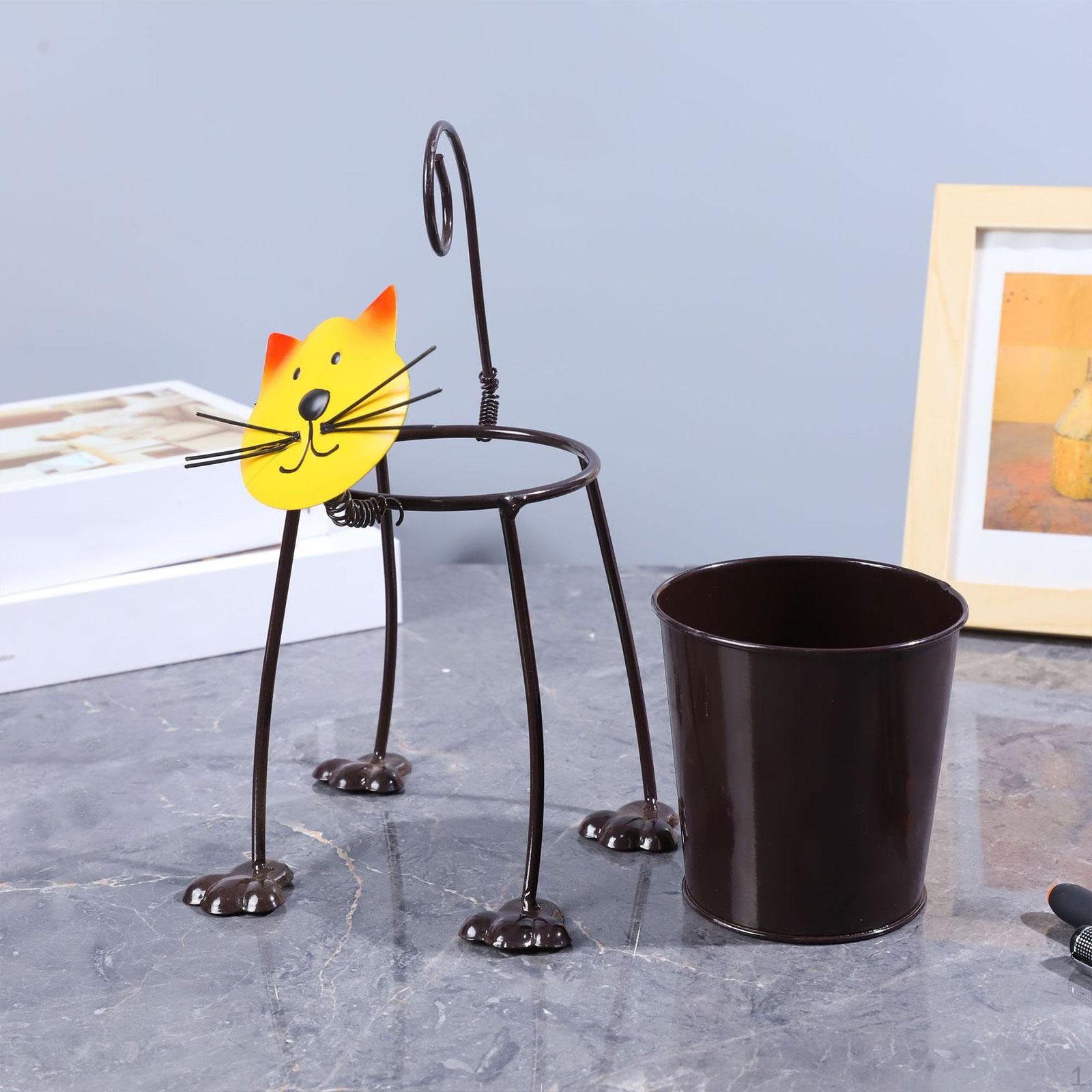 

Pen Holder Pencil Display Rack Metal Ornament Organizer Desktop for Makeup