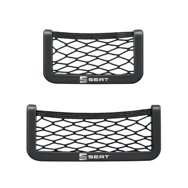 1 Stück Auto Netztasche Handyhalter Aufbewahrungsnetz Box Tasche Organizer für SEAT Leon FR 5 6 MII Altea 5F Ibiza Toledo Cordoba Alhambra MK3