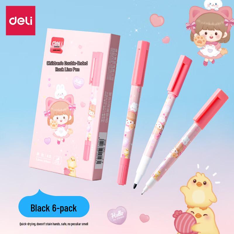 Deli Sweet Heart Girl Dual Tip Art Markers