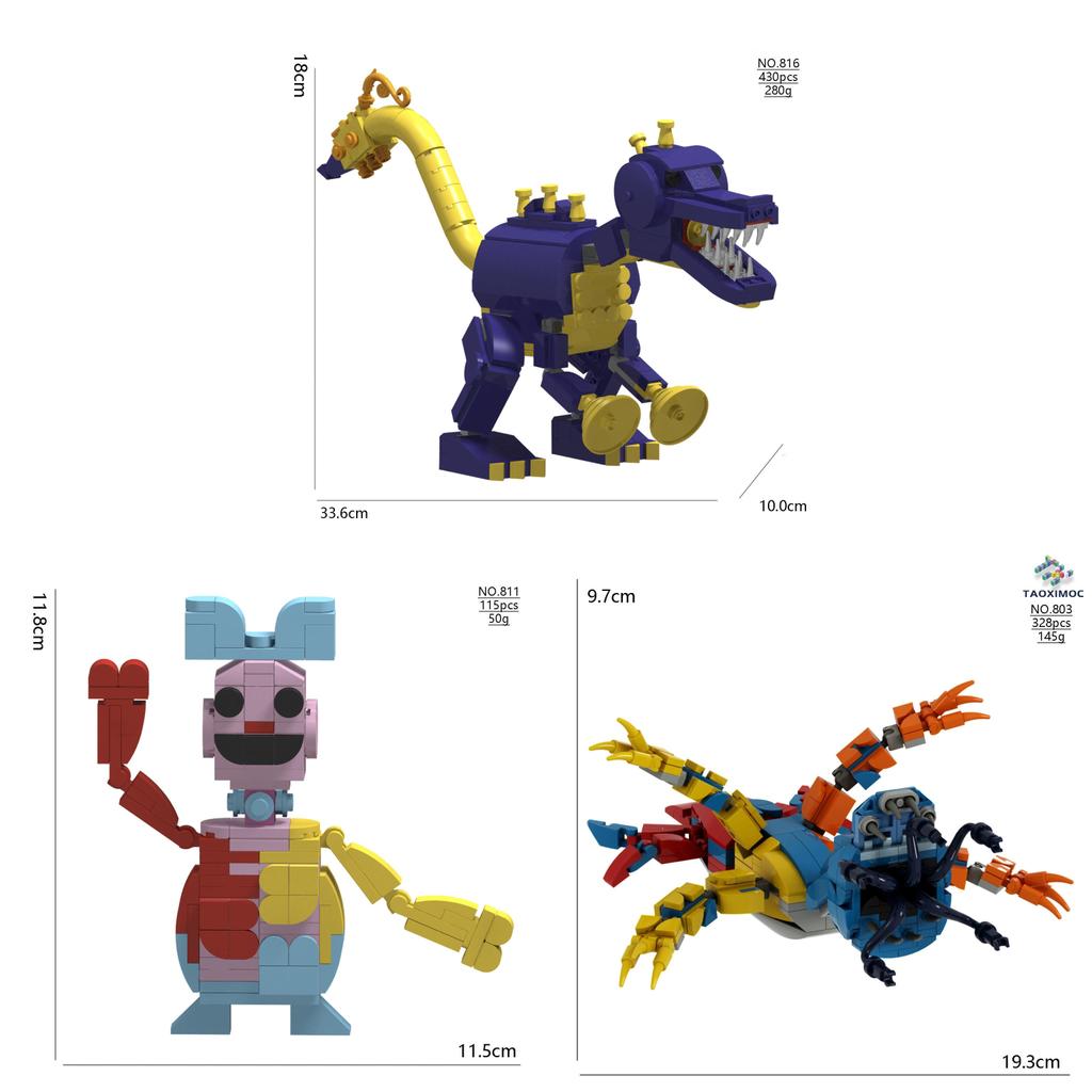 Poppy Playtime The Prototype Gracie Green Collectible Building Blocks Toy With Diy Assembly For Kids And Teens