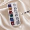 2Box Mixed Color Nail Crystal Charms ultra-shimmer Manicure  Rhinestones  Versatile Decoration