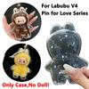 Anti Dust Case For Labubu V1 V2 V3 V4 Pendant Doll Storage Box Protective Cover For Plush Dolls Display Bag Toys Protection Case