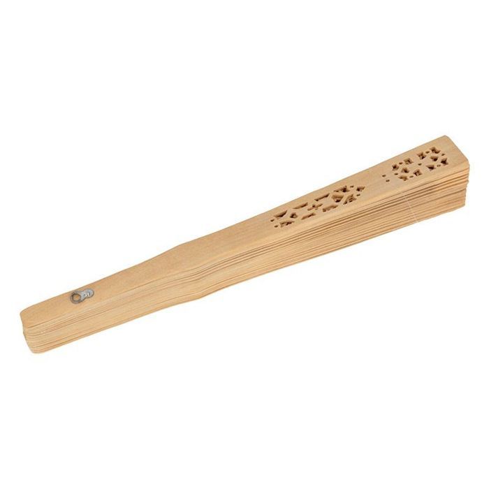 3 Natural Wooden Fans To Decorate 20 Cm