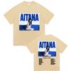Aitana Quarto Azul World Tour 2026 Stampa Poster T-shirt Uomo Donna Streetwear Hip Hop Moda Y2K Cotone Estate Maglietta Top Oversize