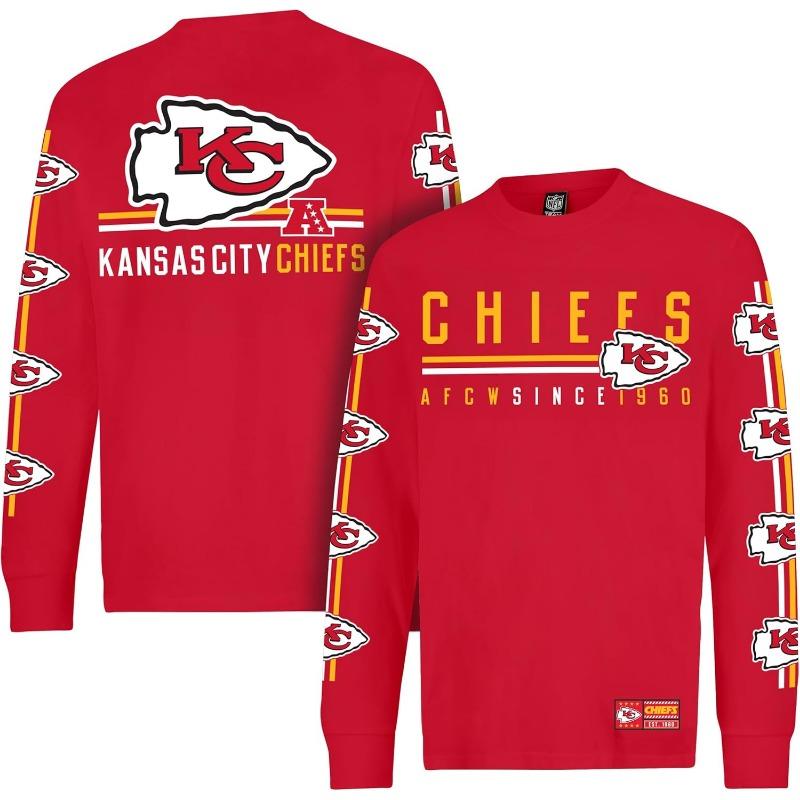 Ultra Game Men's NFL Official Super Soft Supreme Long Sleeve T-Shirt